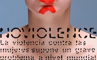Diseño Tipografía No Violence | DUPLO Comunicación Gráfica | Estudio de diseño gráfico, web y editorial.